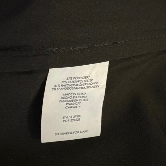 CAbi Bond trouser glen plaid houndstooth wide leg long tall women's size 8 - Picture 8 of 12